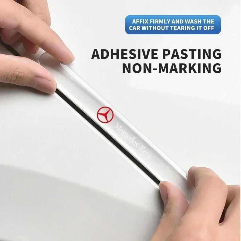 DQQ3 4pcs/set Car Door Bowl Handle Protector Stickers Transparent Anti-scratch Film for Mercedes Benz W211 W204 W210 W203 CLA GLA
