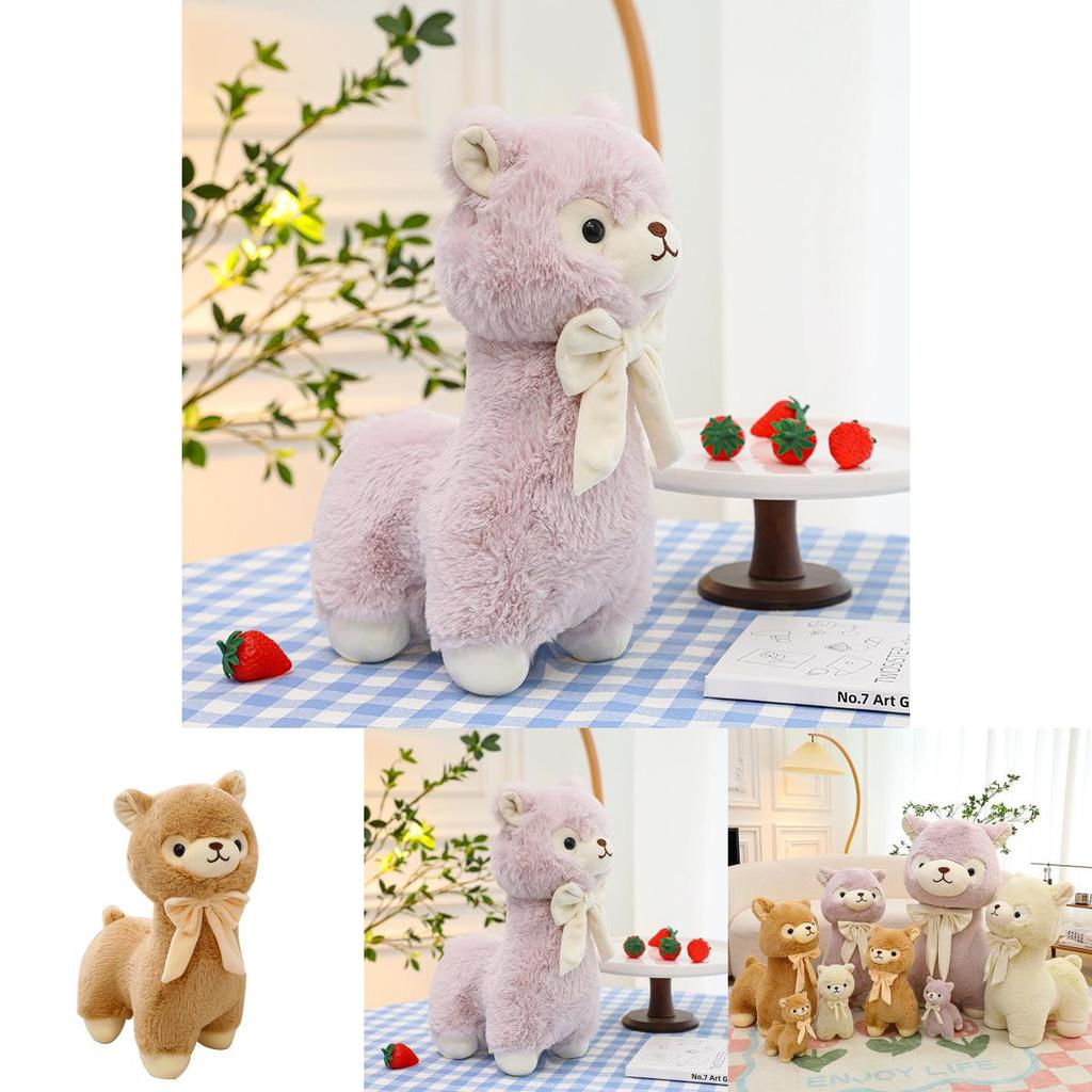Alpaca Plush Toy With Pp Cotton Filling For Girls Bedroom Decor