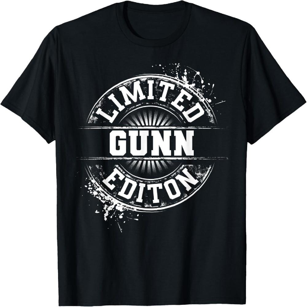 GUNN Funny Surname Family Tree Birthday Reunion Gift Idea T-Shirt XXXXXL чёрный