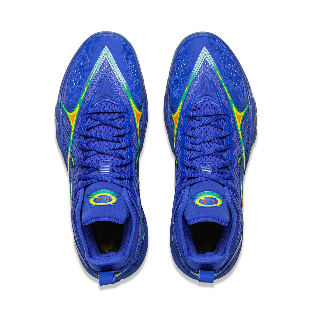 Li-Ning Fan Wu You Ji 2 Super Lightweight Flexible Stable Cushioning Low-Top Outdoor Basketball Shoes Men Sneakers Bright-Blue ABFW001-9