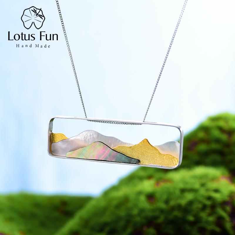 

Lotus Fun Multi Peaked Mountain Natural Shell Handmade Fine Jewelry Design Подвеска без ожерелья