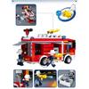 343 Buc Piese Pompieri Salvare Spray Rezervor Apă Aerian Blocuri de Construcție Camion de Pompieri Serie Serie Pompier Copii Cărămizi Jucării