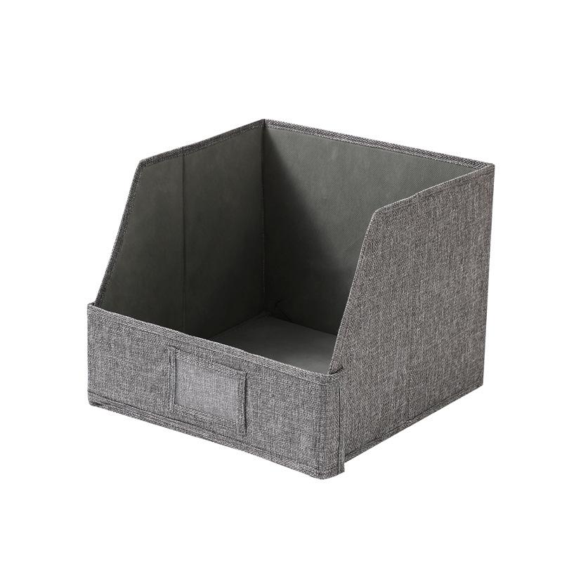Cotton Linen Storage Box Large Capacity Foldable Wardrobe Household Clothing Miscellaneous Items Classification Tabletop Organiz