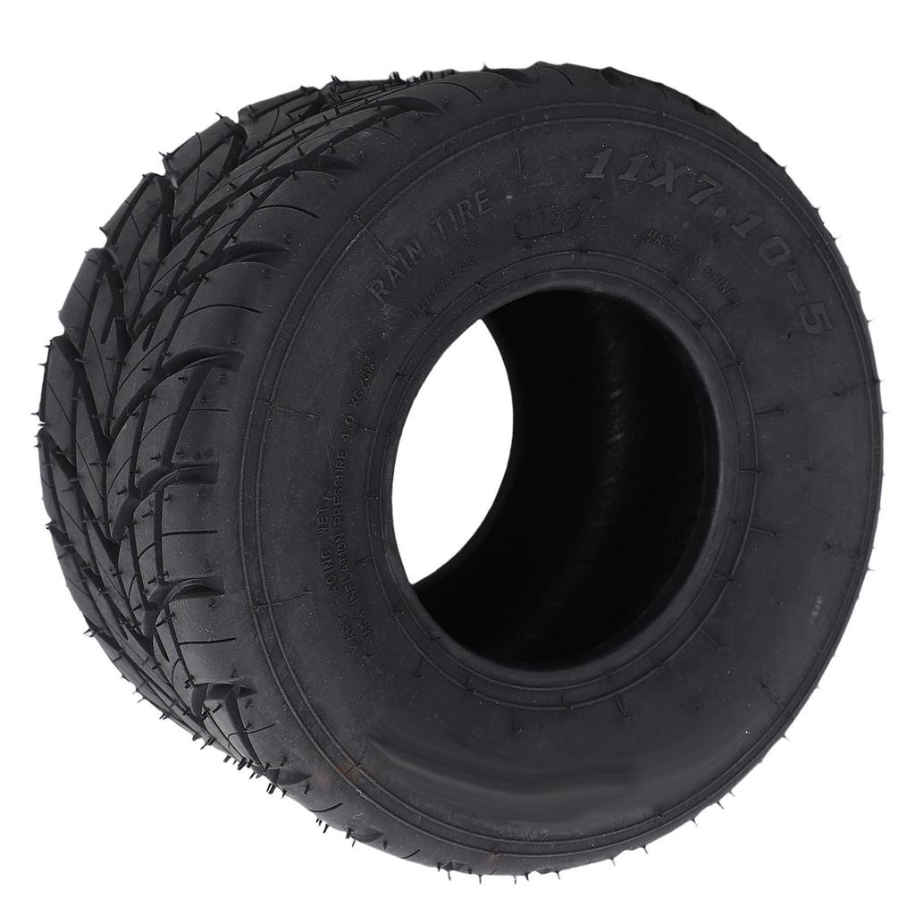 Go Kart Rear Wheel Tire Tubeless Rain Rubber for ATV UTV Quad Bike 11x7.10 5 5in Dia