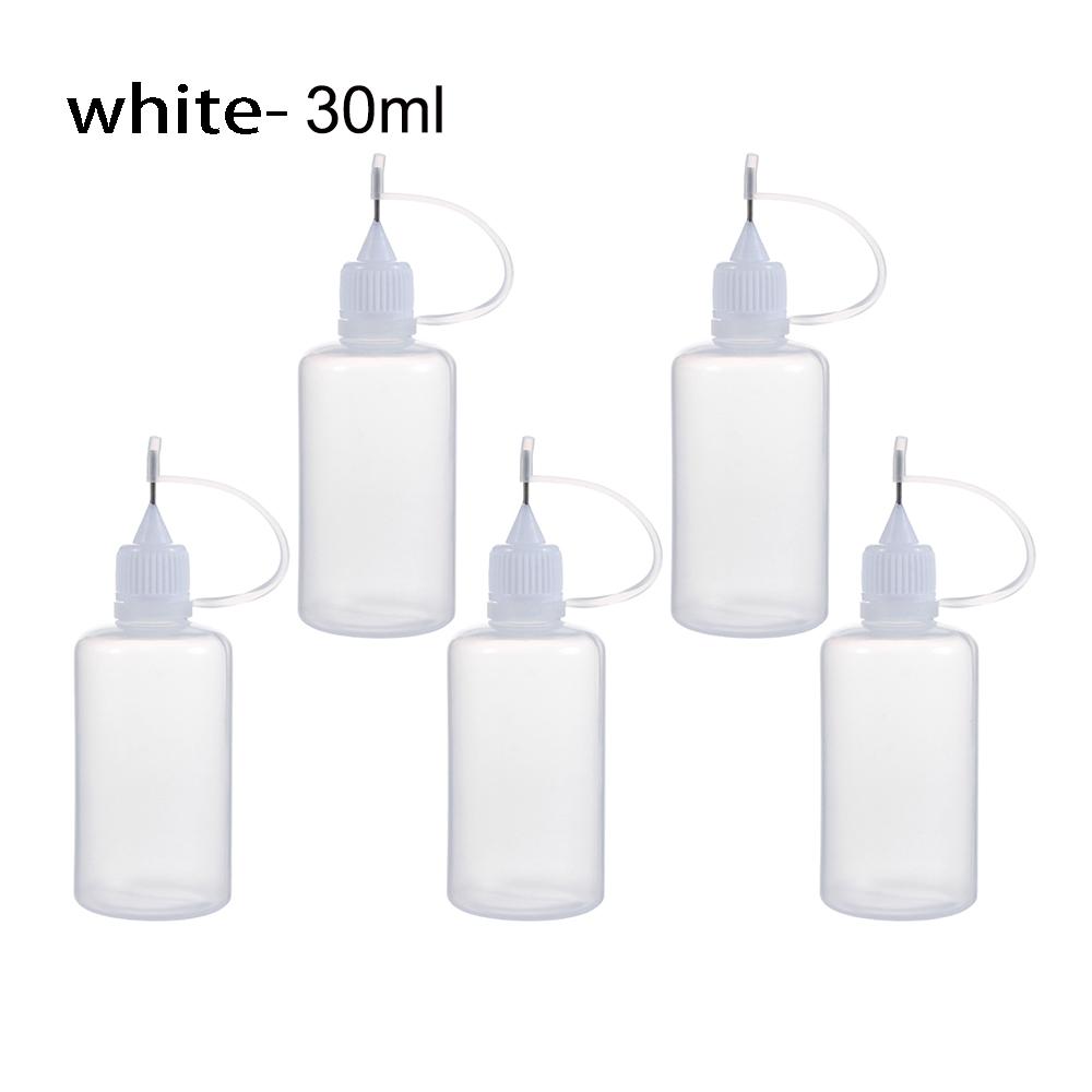 5pcs/set 5/10/20/30/50/100ML Needle Tip Glue Applicator Bottle for Paper Quilling DIY Scrapbooking Paper Craft Tool
