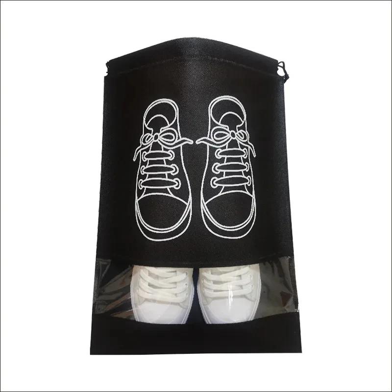 1-50PCS Shoes Storage Organizer Bags Non-Woven Shoe Dust Bags Portable Travel Shoe Bag Shoes Storage Packing Pouch Organizers