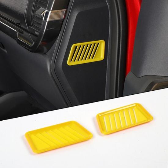 Center Console Side Air Vent Outlet Cover Trim Decor For Ford F150 + Yellow
