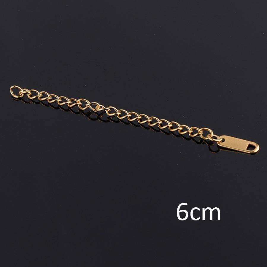 10-20pcs Stainless Steel Extended Extension Tail Chain Lobster Clasps Connector for Bracelet Necklace DIY Jewelry Making Finding