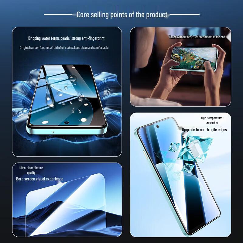 ESCASE Tempered Glass Screen Protector for Huawei