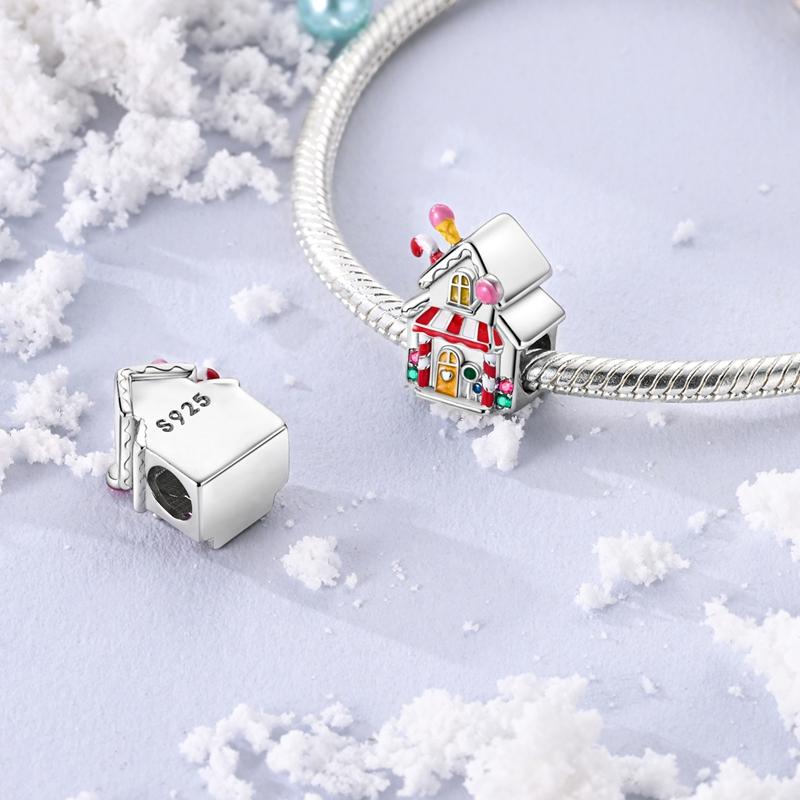 Copper Winter Snowman Penguin Snowflake Charms Beads Fit Original Bracelet For Women Jewelry Making