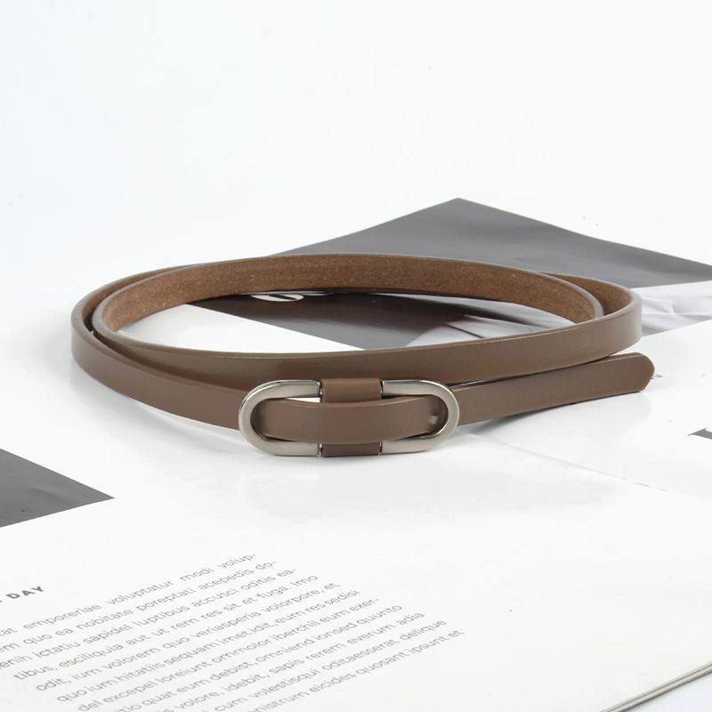 New Style of Women's Lace-up Belt with Knotted Leather Belt with Casual Pants Dress for Women
