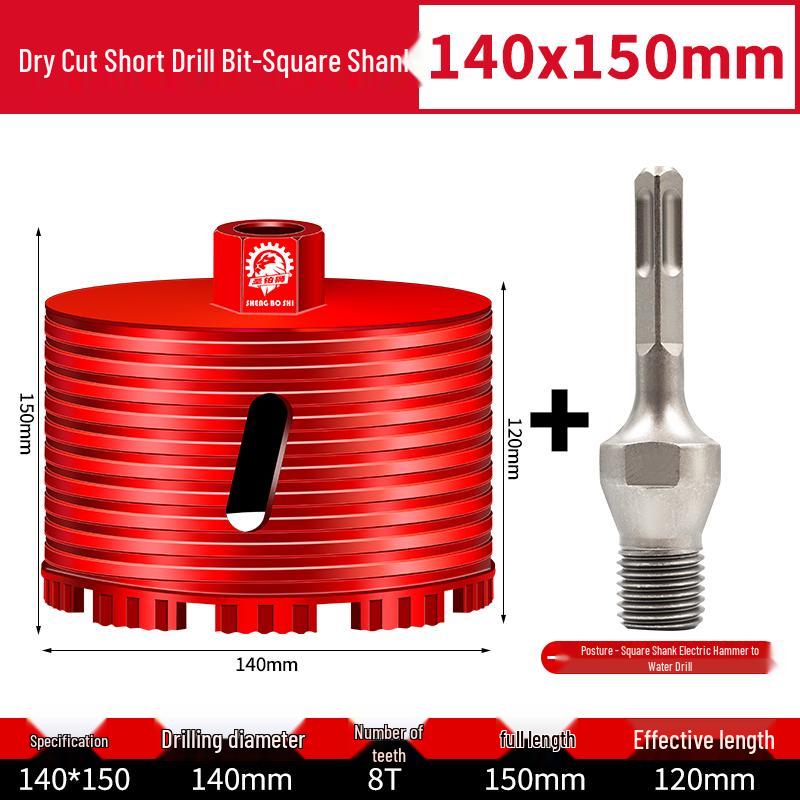 Compact Electric Hammer Water Drill Bit Set for Sharp Hole Opening in Range Hood, Wire Box, and Wall.