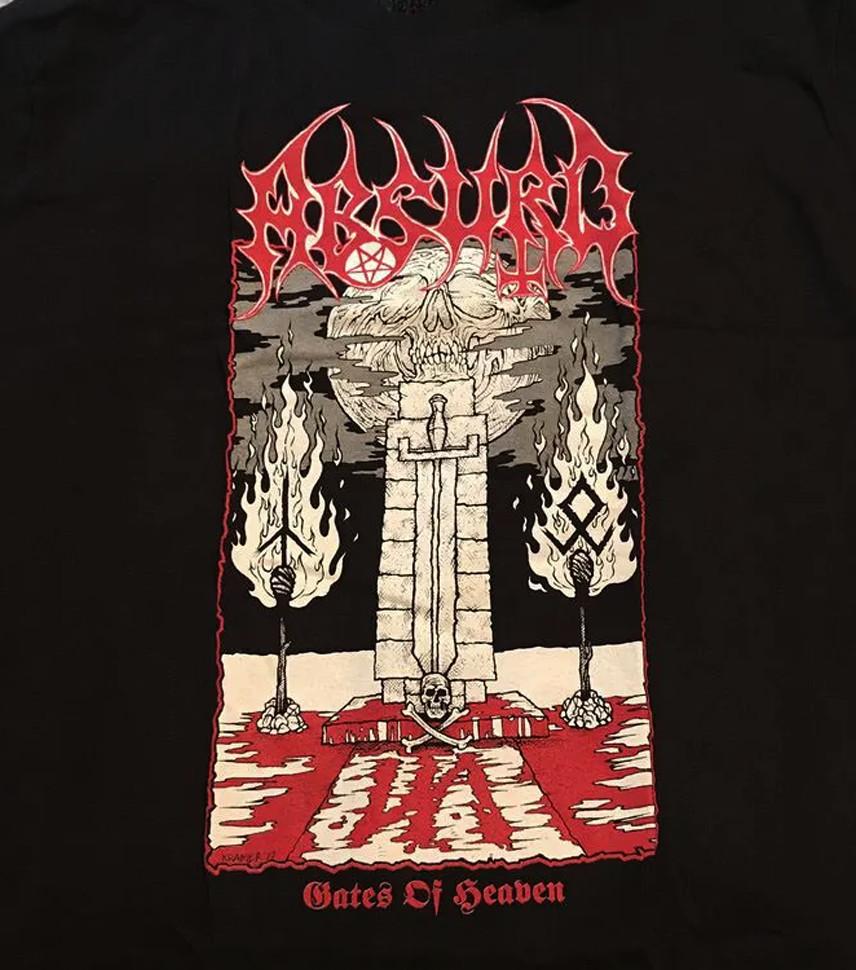 Absurd Gate Of Heaven T-Shirt Short Sleeve Cotton Black Men Size S to 5XL Unisex T-Shirt S