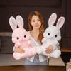 45/55CM Lovely Sitting Rabbit Plush Toys Kawaii Long Ear Bunny Plush Pillow Stuffed Soft Dolls Children Birthday Brinquedos Gift