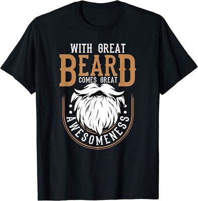 With Great Beard Comes Great Aweso Ess Funny Beard Lover Unisex T-Shirt