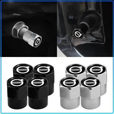4PCS Car Wheel Tire Valve Stem Caps Airtight Cover For Rdesign XC90 S60 XC60 V70 S80 S40 V50 V40 V60 C30 S70