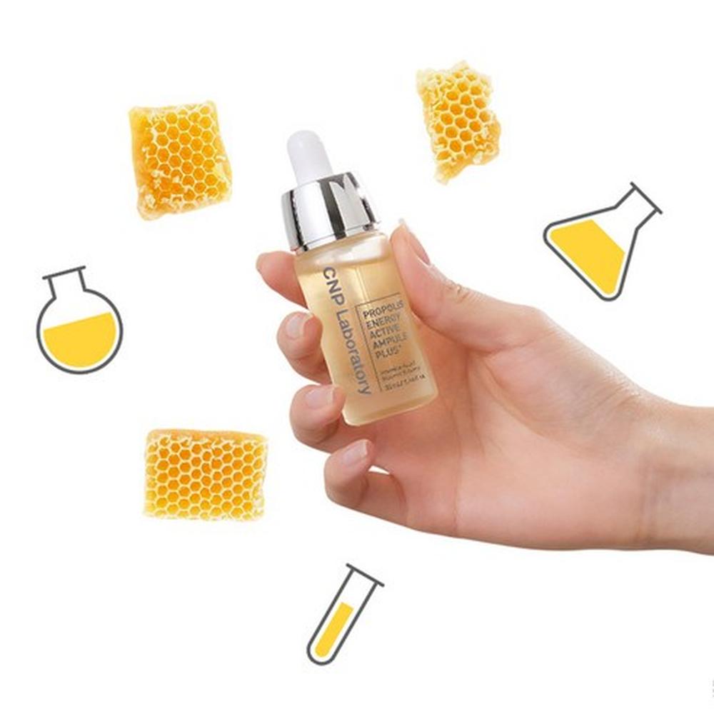 CNP LABORATORY Propolis Energy Ampoule Plus 35ml – Brightening & Elasticity Care, Korean