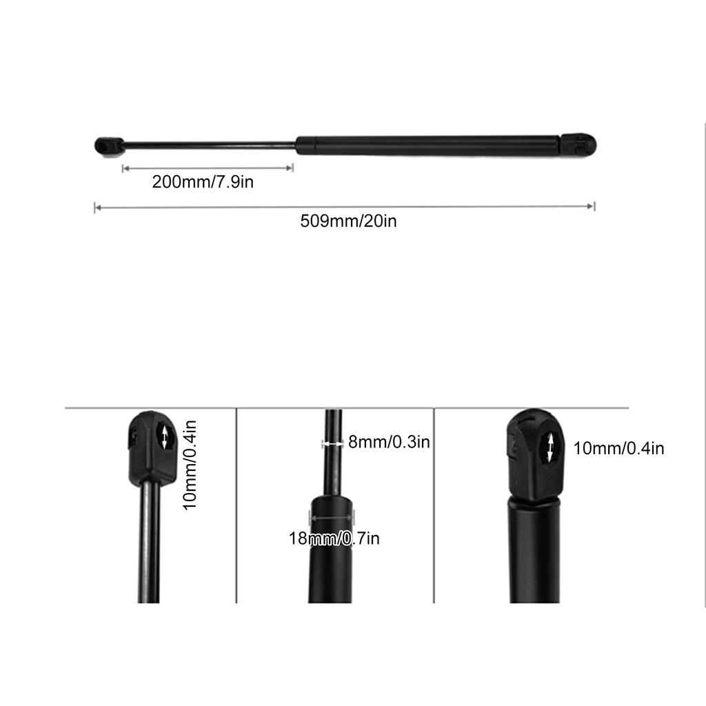 Car Trunk Lift Support Gas Struts Heavy Duty Carbon Steel Anti-Rust for Ford Mustang 1994-2004 OEM SG304019