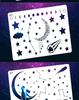 Cross-Border Romantic Starry Sky Painting Template: DIY Wall Art Tracing Board