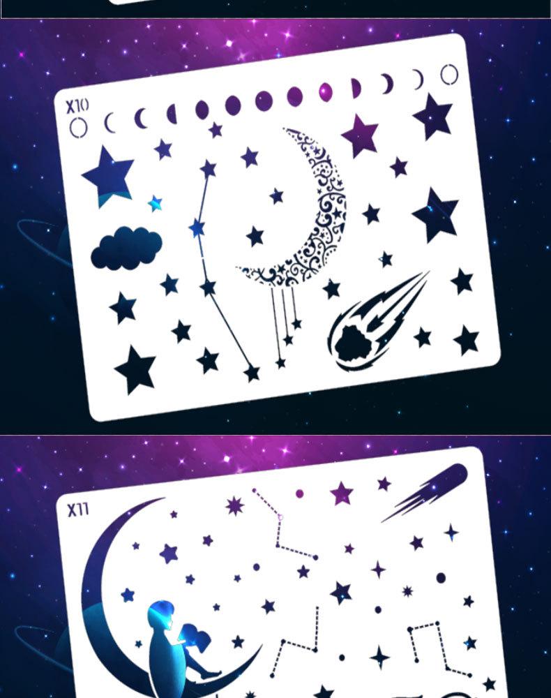 Cross-Border Romantic Starry Sky Painting Template: DIY Wall Art Tracing Board
