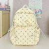 New Y2k Cute Polka Dot Backpack Sweet Girl Bow Small Knapsack Large Capacity Students Schoolbag Women's Fashion Outdoor Rucksack