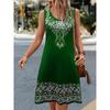 Fashion Sleeveless 3D Printed Women Mini Dresses Summer O-Neck Street Female Loose Dress Casual Dress Y2k Ladies