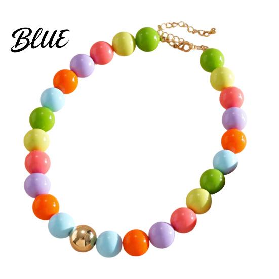 Ladies Bracelet Beaded Jewelry for Women Acrylic Big Beads Choker
