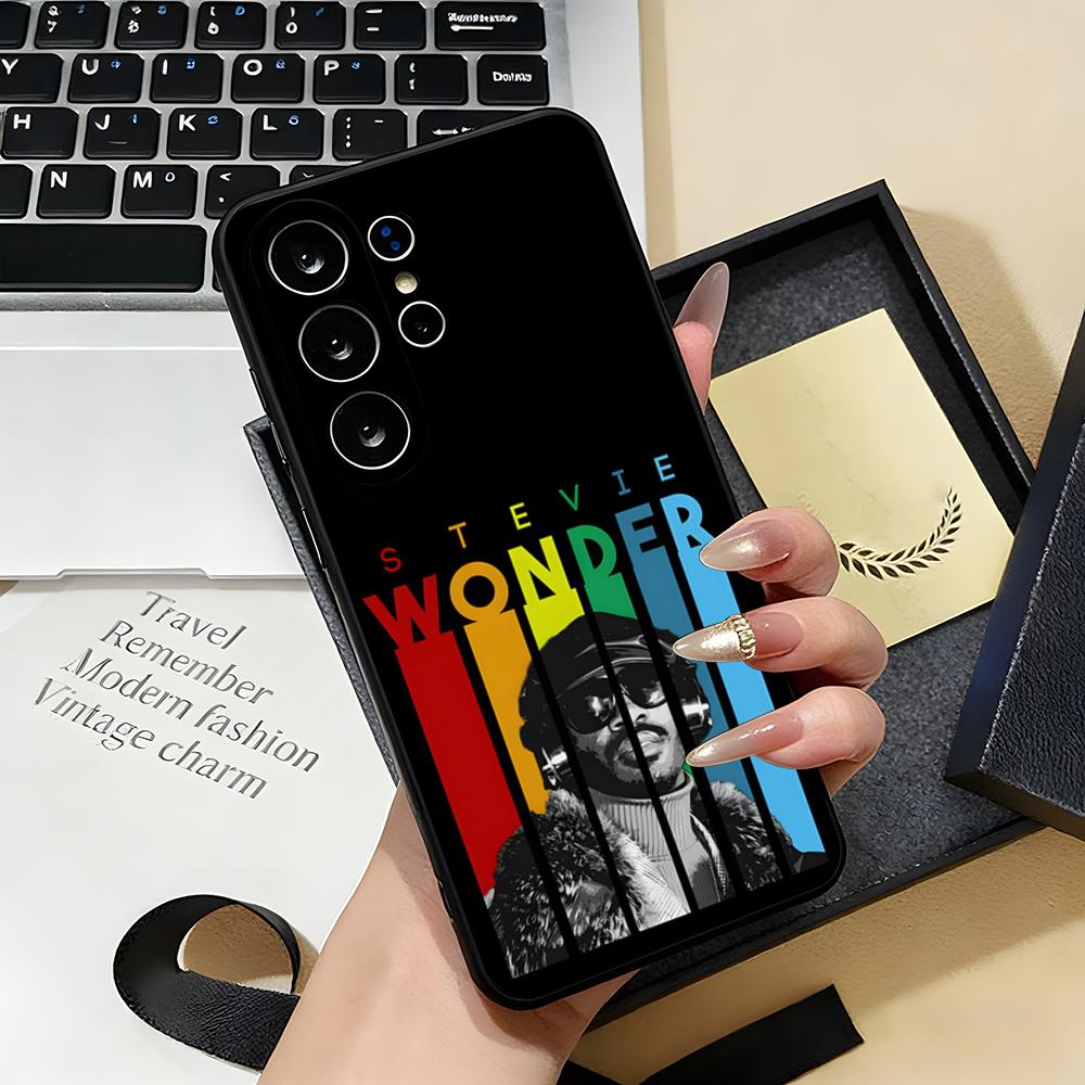 

Чехол для телефона S-Stevie Wonder для Samsung S26 S25 S24 FE S23 S22 S21 Plus S20 Ultra Note20Ultra Черный Мягкий корпус Galaxy S20 FE
