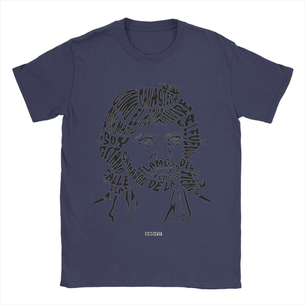 Camarons De La Isla Flamenco Men T Shirt  Vintage Tees Short Sleeve O Neck T-Shirt Pure Cotton Classic Clothes