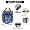 Mega Man Cartoon Lunch Bag Outdoor Picnic Convenient Thermal Lunch Bags For Unisex  Oxford Graphic Design Cooler Bag