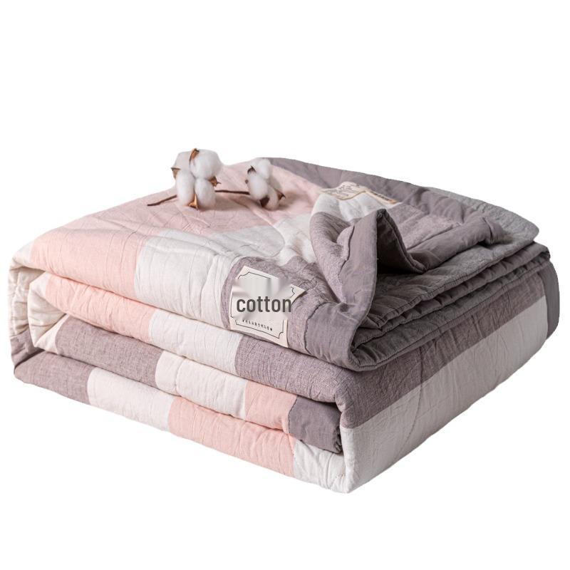 Summer Cool Air Conditioning Quilt - Washable Cotton Thin Quilt for Students and Dorms