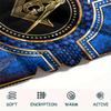 1Pc Masonic Freemason Print Flannel Blanket, High Quality Comfortable for All Seasons, Home Decor, Warmth and Comfort, Perfect for Christmas Gifts