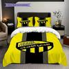 Tiger Emblem Three-piece Set (1 * Duvet Cover + 2 * Pillowcase, Without Core) 2D Flat Duvet Cover and Pillowcase Soft and Comfortable Bedding Set