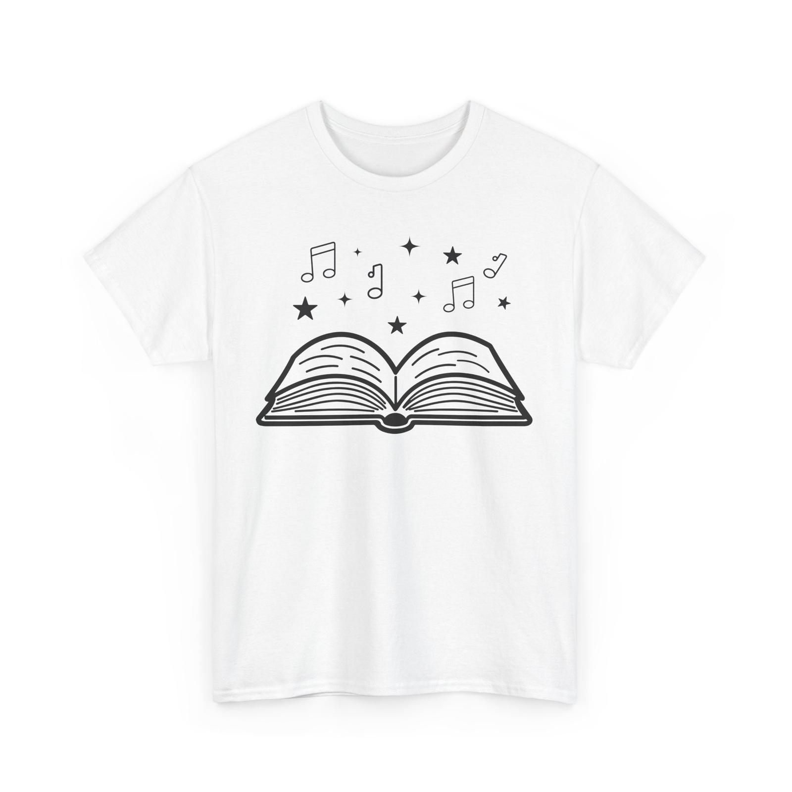 Футболка «Книга фэнтези-музыки» | Футболка «Магические существа» | Футболка «Мифическое приключение» 3XL