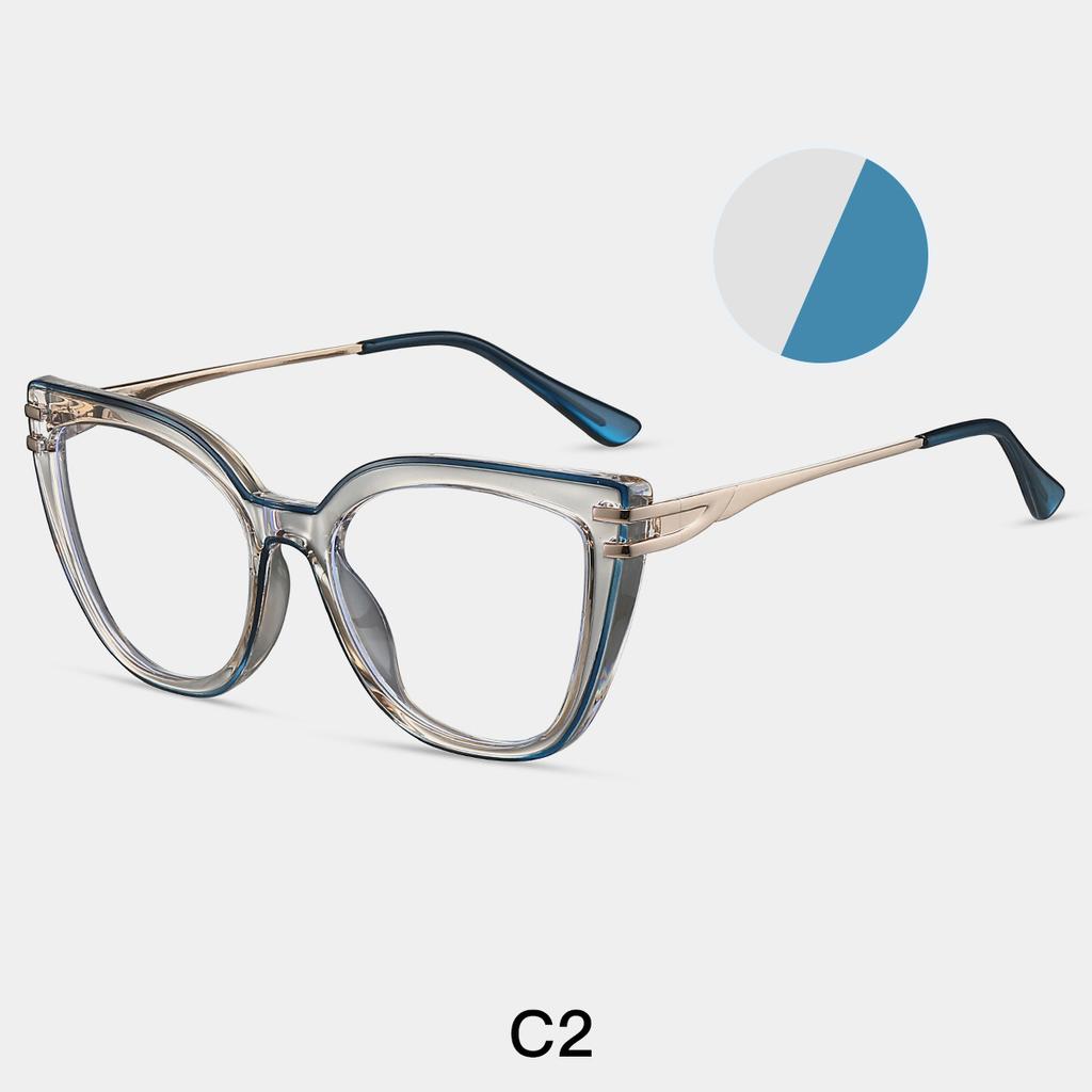 Anti Blue Light Cat Eye Reading Glasses Women Big Frame Luxury Trend Optical Computer Eyeglasses Presbyopic Events Plus +1