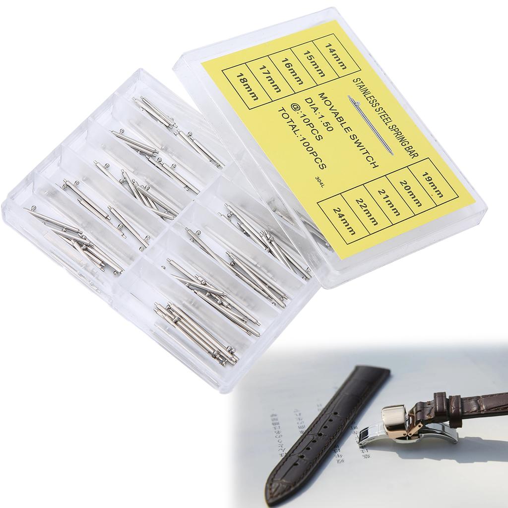 1.5mm   0.06in Thickness Quick Release Spring Bars Strap Link Pins Watch Repair Tool
