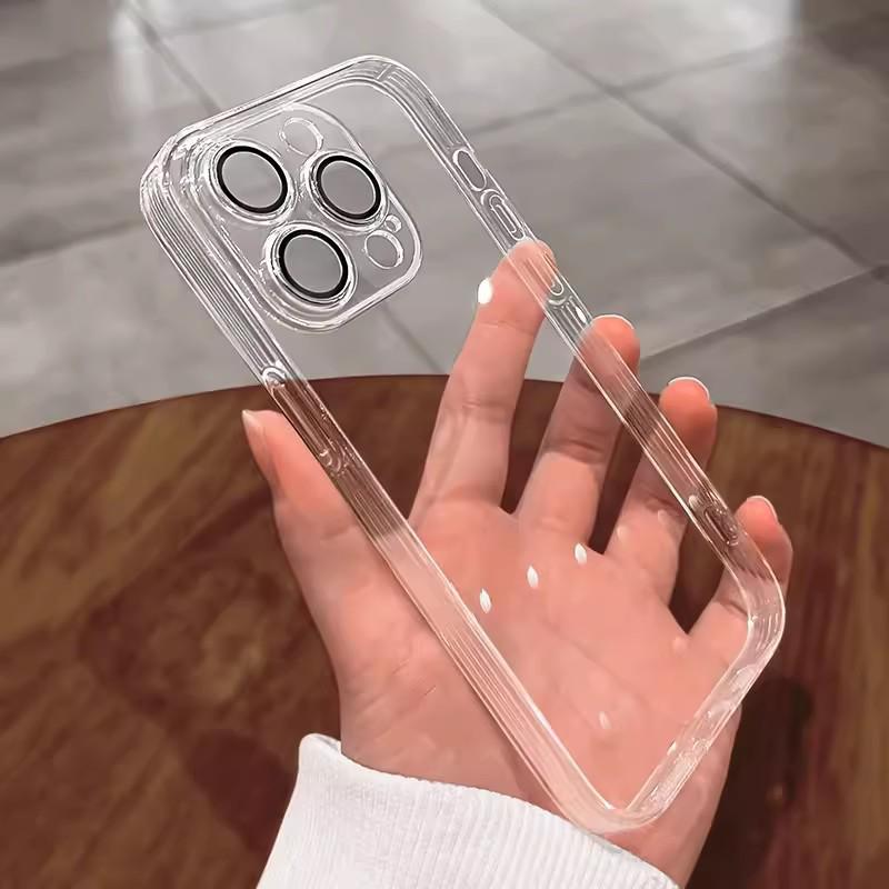 

iPhone 17 Pro Max Soft Case with Built-in Screen Protector, High Transparency, Full Coverage, Drop-Proof iPhone 13
