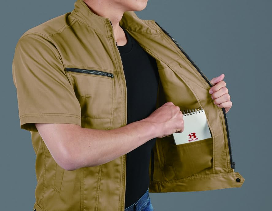 Burtle Short Sleeve Jacket, Indigo (Heather), Size L, 1716-45-L