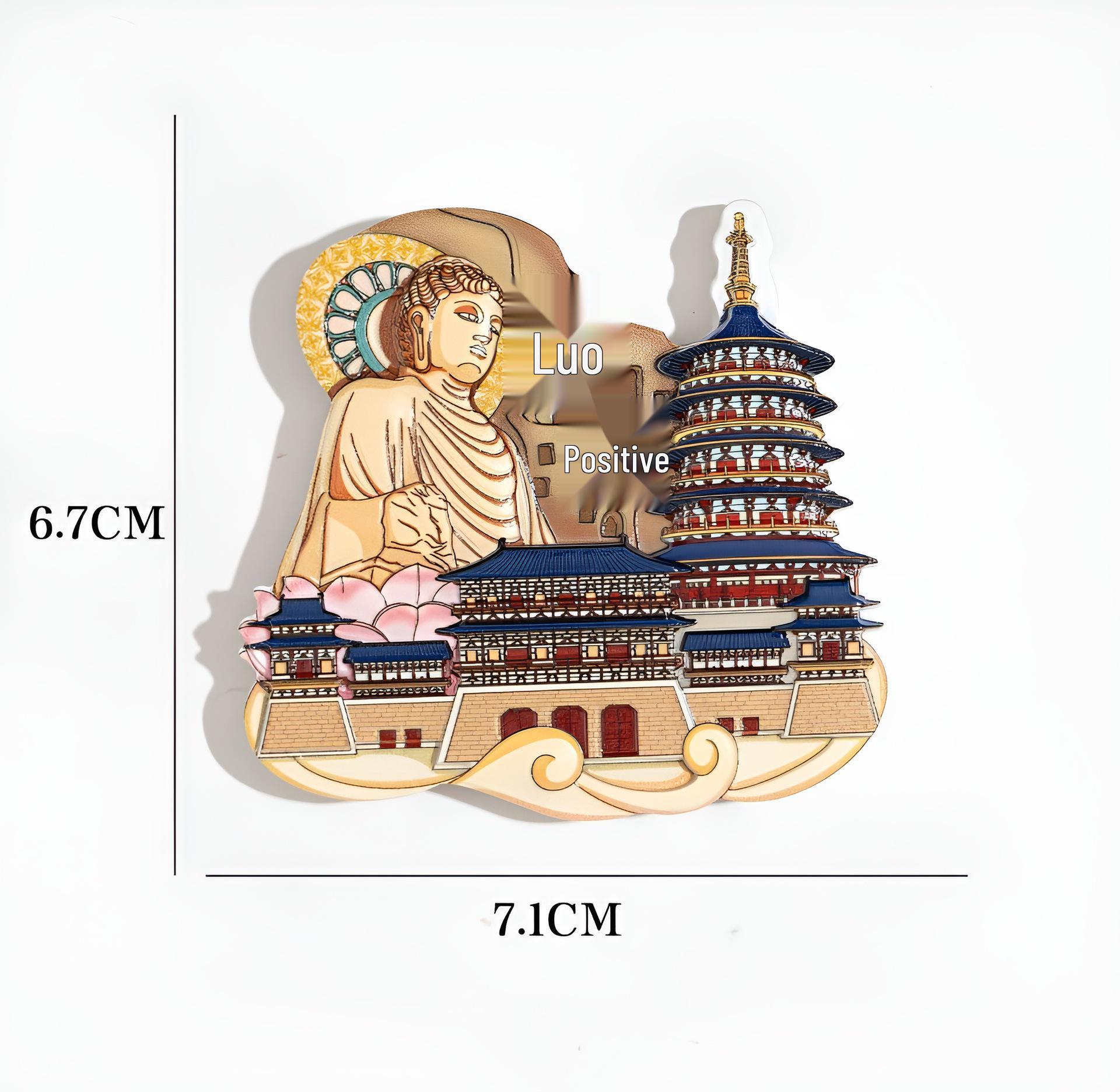

Городская достопримечательность 3D мультяшный полимерный магнит на холодильник сувенир