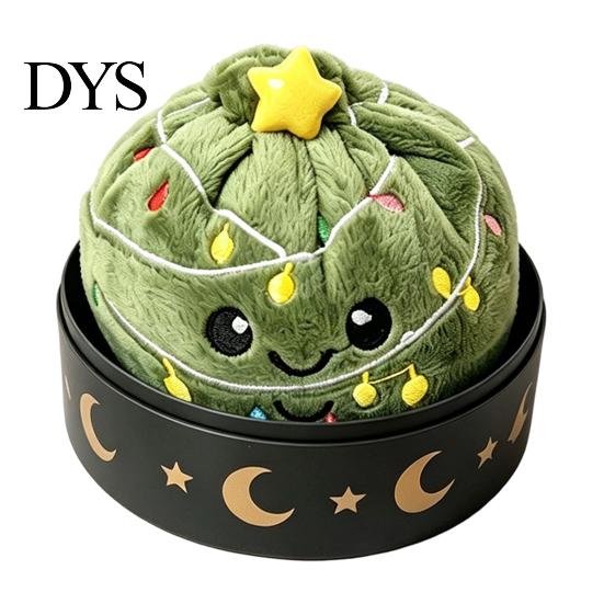Steamed Bun Squeeze Toy Christmas Plush Dumpling Stress Relief Toy, Santa Claus Snowman Reindeer Toys Relaxation Sensory with Steamer Boredom