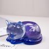 1PC Diy Crystal Dropper Resin Cat Candle Holder Animal Ornament Mirror Silicone Mold