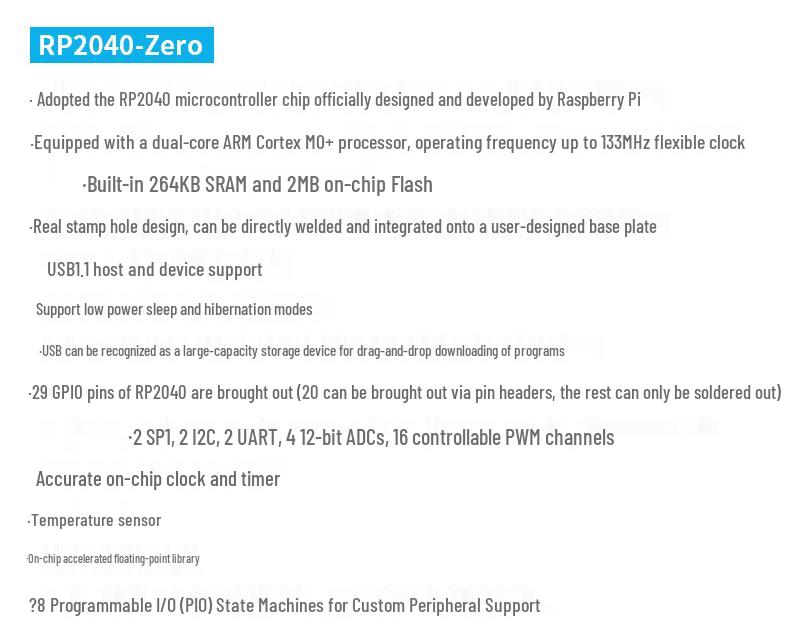 Weixue RP2040 Series Dev Board: Multiple Versions, Raspberry Pi Pico Compatible