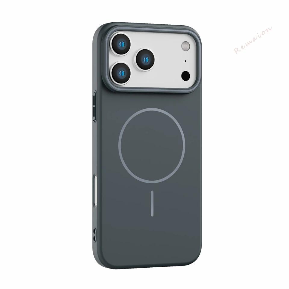 IPhone 14 15 16 Plus 11 12 13 16 17 Pro Max Air Matte Magsafe Luxury Wireless Charging CoverUltra Thin Magnetic Phone Case