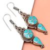 Tibetan Turquoise Lapis Lazuli Nepali Earrings Handmade Jewelry Coral Tribal