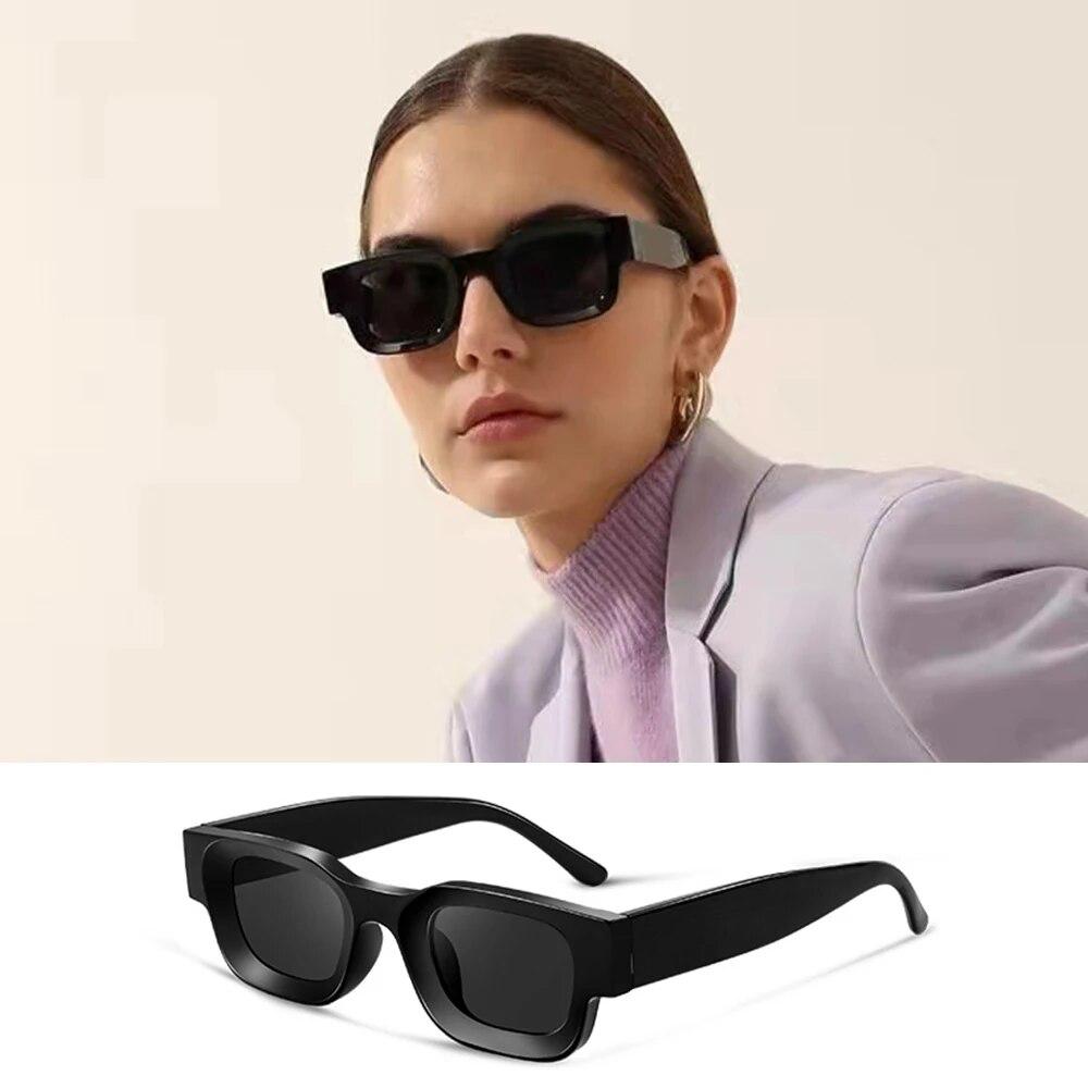 Hip Hop Personality Sunglasses Women Men Trendy Rectangular Sunglasses Eyewear Summer Sun Protection Uv400 For Outdoor
