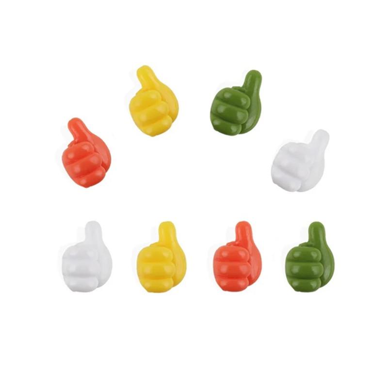 Thumb Hooks Mini Cable Organizer Silicone USB Management Clips Desktop Wire Manager Cord Holder for Earphone Mouse Bobbin Winder