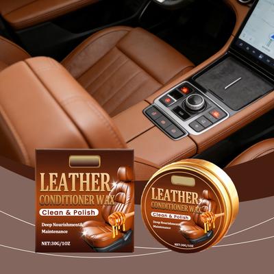 Leather Care Wax: Cleans, Stains, Restores, Brightens, and Protects Leather Car Interior Seats.