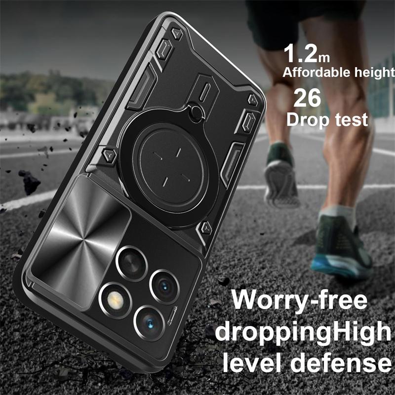Pouzdro Honor X8C 4G Pancéřové nárazuvzdorné zadní kryt pro Xonor Honar Honer X 8c X8 c HonorX8c S držákem na magnetický kroužek do auta Coque Fundas