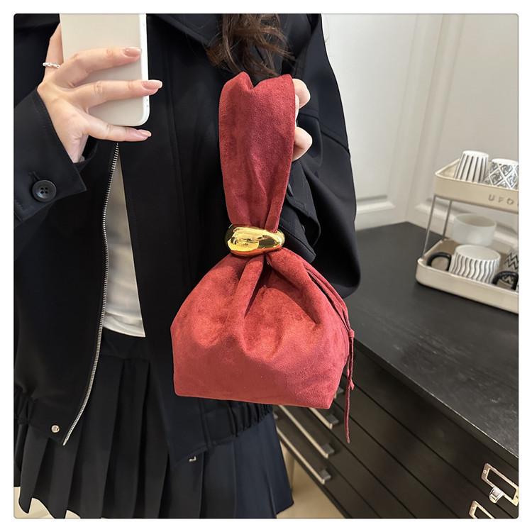 Niche Women's 2025 Trendy Autumn/Winter Retro High-End Bucket Bag