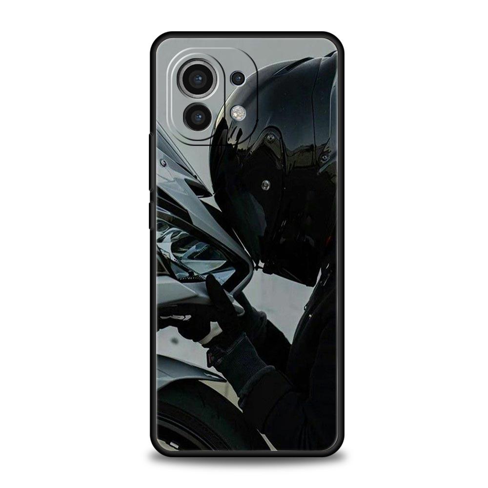 

Чехол для телефона Cover для Xiaomi Mi 17 15 14 13 12 11 Ultra 15T 14T 13T 12T 11T Pro Lite 5G Мягкий ТПУ Capas Мотоциклист Funda Сумка Xiaomi 12 Lite